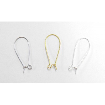 Σκουλαρίκι Παραμάνα Kidney 37mm Gold Σετ 10τεμ_0517558-G